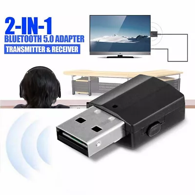 £2.78 • Buy Usb Bluetooth5.0 Audio Transmitter Receiver Adapter For Tv Pc Car Aux Speaker