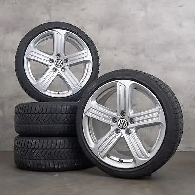 VW Golf 7 6 GTI GTD Winter Wheels 18-inch Rims Cadiz Winter Tires 5G0601025BK • £930.29