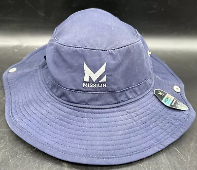 Mission Bucket Hat Tan One Size Fits Most UPF 50 Cooling Engine Navy Blue New • $15.33