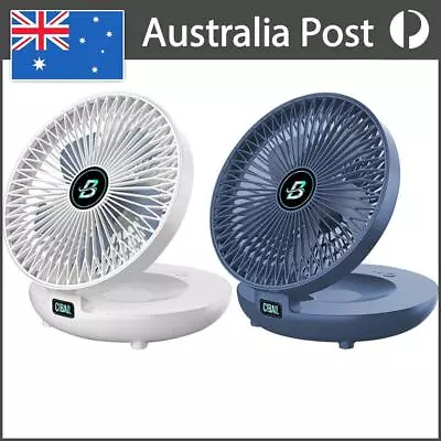 Foldable Air Cooler USB Rechargeable Portable Fan Ultra Quiet For Indoor Outdoor • $26.59