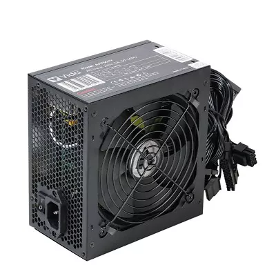 Vida Lite 750W ATX PSU Fluid Dynamic Ultra-Quiet 120mm Fan Flat Black Cables • £29