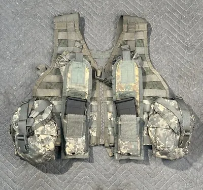 MOLLE II Fighting Load Carrier Vest! Light Reconnaissance Setup! 6 Pouches! ACU • $17.50