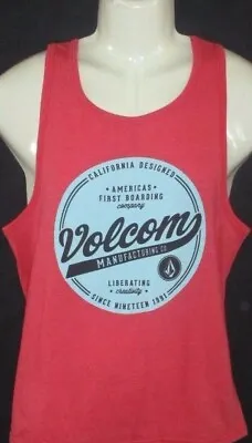 Mens Volcom Tank Top Red T-shirt Size S • $19.90