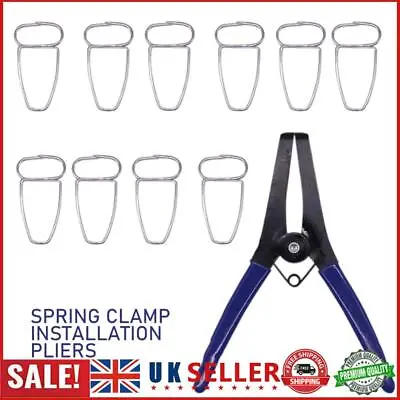 11pcs Miter Pliers Installation Steel Miter Spring Clamps Kits Woodworking Tools • £11.72