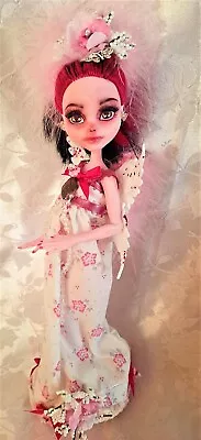 Gentle Angel An Ooak Monster High Doll Custom Repainted Art White Wings Lace • $55
