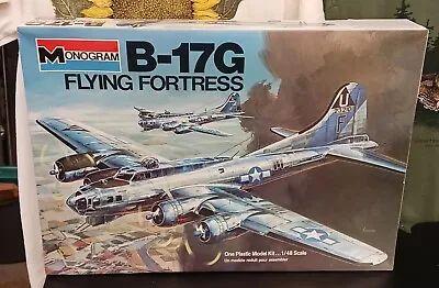 Monogram B-17G Flying Fortress WWII Bomber 1:48 1975 Plastic Model Kit MINT • $99.95