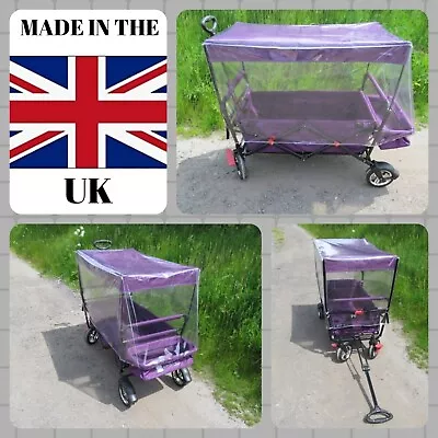 £29.99 • Buy RAIN COVER To Fit Pull Along Cart Trolley Folding Wagon Camping Beach Garden  