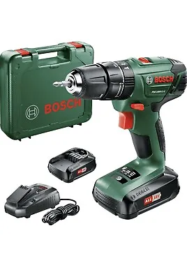 £89.99 • Buy Bosch Home And Garden Cordless Combi Drill PSB 1800 LI-2 (2 Batteries, 18 Volt)