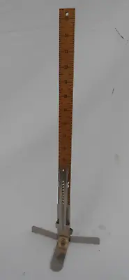 Vintage Sewing DRITZ Skirt Marker Wood Ruler Hem Marker Metal Base 25” • $16