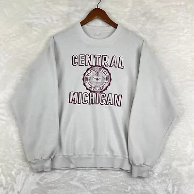 VTG Central Michigan University Sweatshirt Adult Medium Gray 80's 90's * Read • $18.97