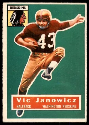 1956 Topps Vic Janowicz EX #13 • $30