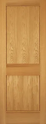 2 Panel Red Oak Mission Shaker Flat Panel Solid Core Interior Wood Doors Door • $284