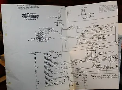 Teletype Wiring Diagrams For Model 28 ROTR SET Western Electric #W0850 • $18.99