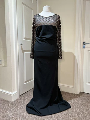 £4.20 • Buy Gorgeous God Diva Black Long Evening Dress Size 26