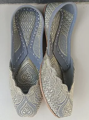 Women Mojari Jutti Traditional Punjabi Khussa Shoes Indian Wedding Shoes Jooti • $45.99