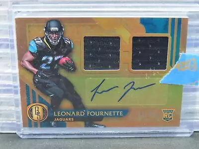 2017 Gold Standard Leonard Fournette Dual Rookie Jersey Auto Autograph #21/49 • $0.99