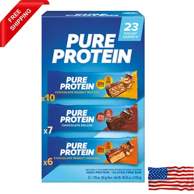 Pure Protein Bars Variety Pack (23 Ct.) EXP JUNE 2024 FREE SHIPPING • $40