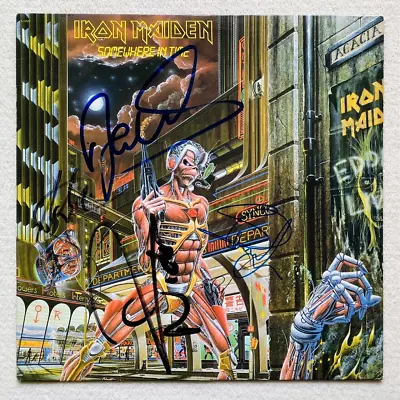 IRON MAIDEN . Somewhere In Time LP 1.Press 1986 SIGNED Bruce Steve ... Metallica • £474.29