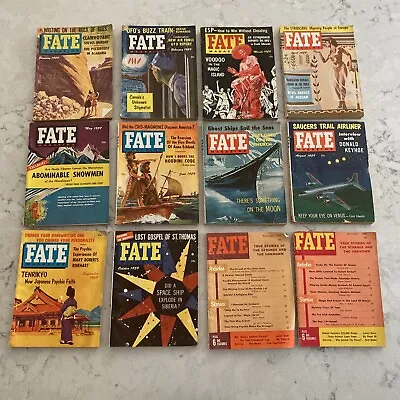 Fate Magazine Lot Of 12 1959 Full Year Volume 12 Science Fiction No Labels • $125