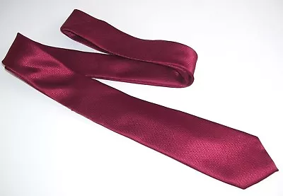 Alfani Mens Suit Neck Tie Solid Red Skinny 2.25 W 60 L Polyester • $19.99