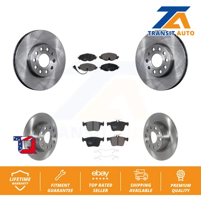 $216.05 • Buy Front Rear Disc Brake Rotors And Ceramic Pads Kit For Volkswagen Jetta Taos