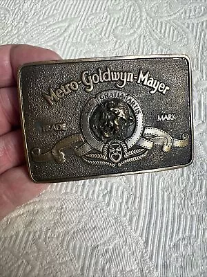 MGM Metro-Goldwyn Mayer Studios Employee Credit Union Belt Buckle  #7EM • $24.99