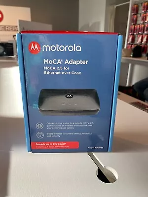 Motorola MM1025 MoCA 2.5 Adapter With 2.5 Gbps Ethernet - Black • $70