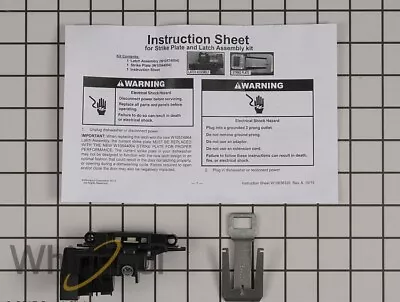 New Genuine OEM Whirlpool Dishwasher Door Latch W10619006 • $22.41