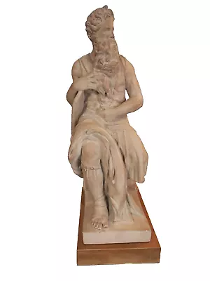 1955 ALVA STUDIO SCULPTURE Michelangelo’s MOSES With TEN COMMANDMENTS • $95