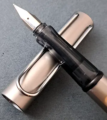 LAMY Al Star Metalic Silver Fountain Pen M Steel Nib Vintage NOS • $30