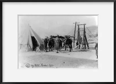 Photo: Mexican Revolution U.S. Army Guarding Bridge Rio Grande • $16.99