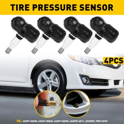 $43.69 • Buy 4pc NEW OEM 42607-06020 42607-30060 TIRE PRESSUR SENSOR TPMS PMVC010  For Toyota