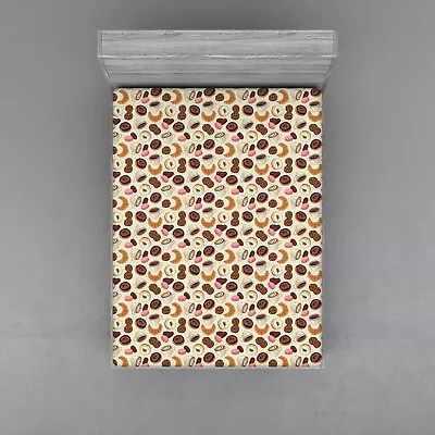 Dessert Fitted Sheet Cover With All-Round Elastic Pocket In 4 Sizes • $25.99