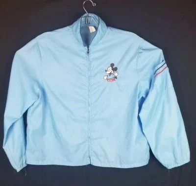 $35.78 • Buy Vintage 80's 90's Walt Disney  Nylon Embroidered MICKEY MOUSE Windbreaker Jacket