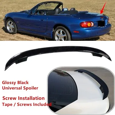 Fit For Mazda Miata 1999-2005 Black Rear Trunk Spoiler Sport Wing Universal • $69.81