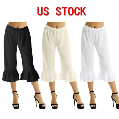 US Women Pantaloons Bloomer Victorian Steampunk Bloomers Shorts Cosplay Costume • $13.15