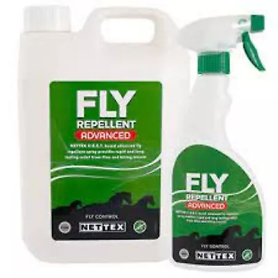 6 X Nettex Advanced Fly Repellent / Fly Spray Long Lasting 500ml VAT & P&P Inc • £40
