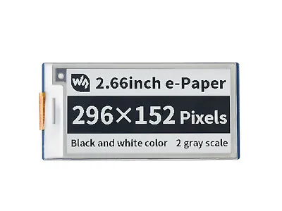 Waveshare 2.66inch E-Paper E-Ink Display Module For Raspberry Pi Pico 296×152 • $23.48