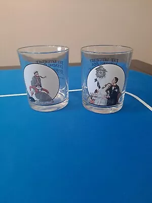 Norman Rockwell Saturday Evening Post Glasses Lot Of 2 • $5