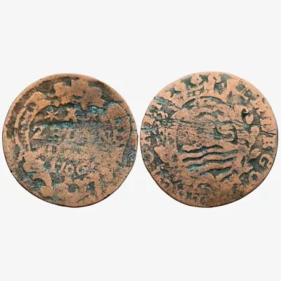 VOC Coin Zealand Mint 1766 Dutch East India Company DUTCH REPUBLIC Zeeland #B46 • $1