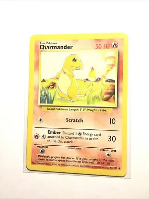 CHARMANDER - 46/102 - Base Set - 4th Print - 1999-2000 - Pokemon Card - LP • $4.85