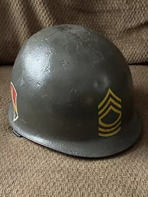 Vintage Vietnam Era US Army 1st Field Force M-1 Helmet And Liner Military  • $199.99