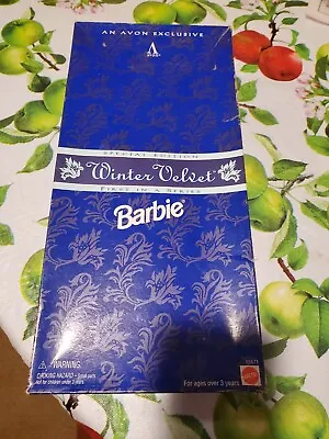 Special Edition 1995 Winter Velvet First In A Series Barbie Doll Avon Exclusive • $220