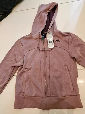 NEW WITH TAGS Womens Adidas Zip Up Hoodie LS Dusty Rose Sz XS • $60