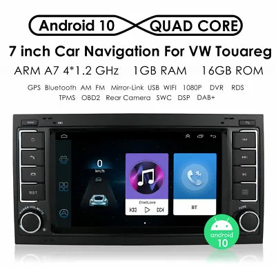 Android 10.0 Car GPS Navigation Radio For VW Touareg/Transporter 2004-2011 WIFI • $127.06