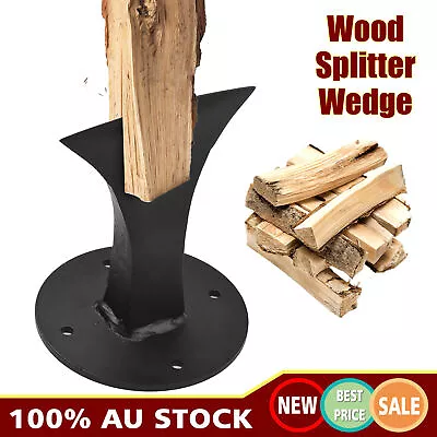 Wood Splitter Manual Firewood Kindling Splitter Wedge Log Wood Cutter For Stove • $32.99
