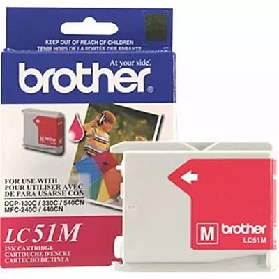 Brother LC51M Magenta Inkjet Cartridge For MFC-240C Multi-Function Printer • $9.95