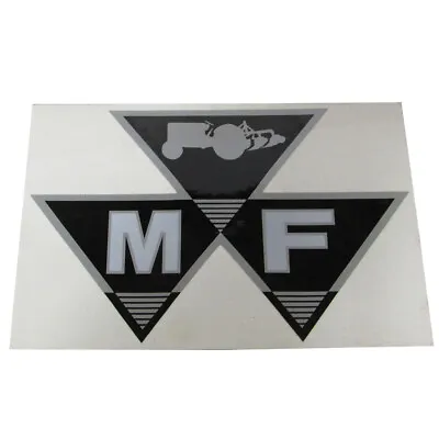 DEC434 MF Mylar Decal 6  1-Piece Triple Triangle Logo - Fits Massey Ferguson • $8.99