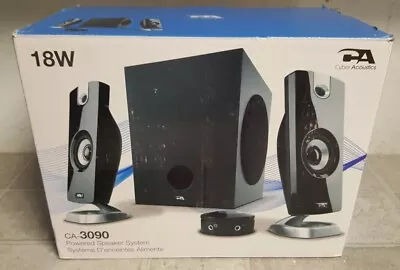 NEW OPEN BOX Cyber Acoustics 18W CA-3090 Computer Speakers • $24.95