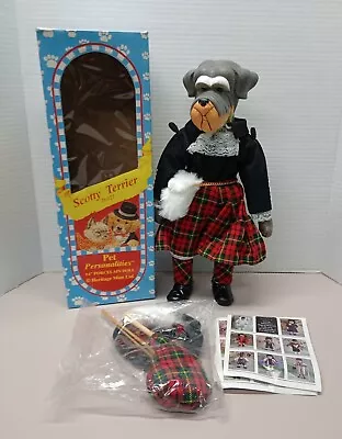 1994 Heritage Mint Pet Personalities Porcelain Doll 14  Scotty Terrier With Box  • $18.99